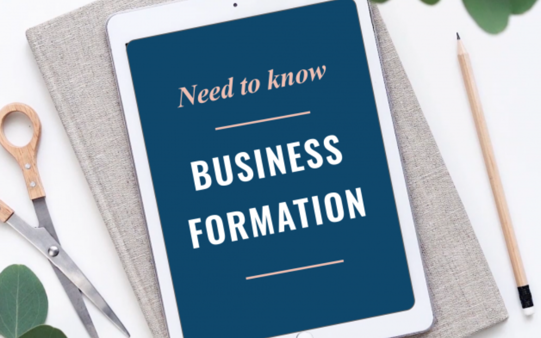 Part 3 Need To Know: Business Formation